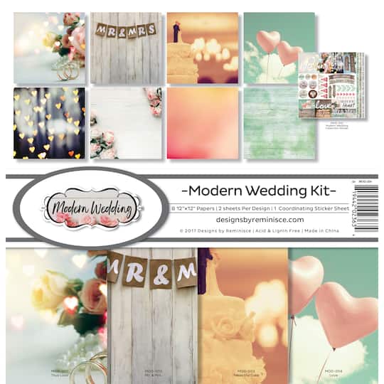 Reminisce Collection Kit 12&#x22;X12&#x22;-Modern Wedding